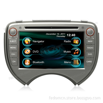 Touch Screen Car DVD Player for Nissan March GPS Navigation System